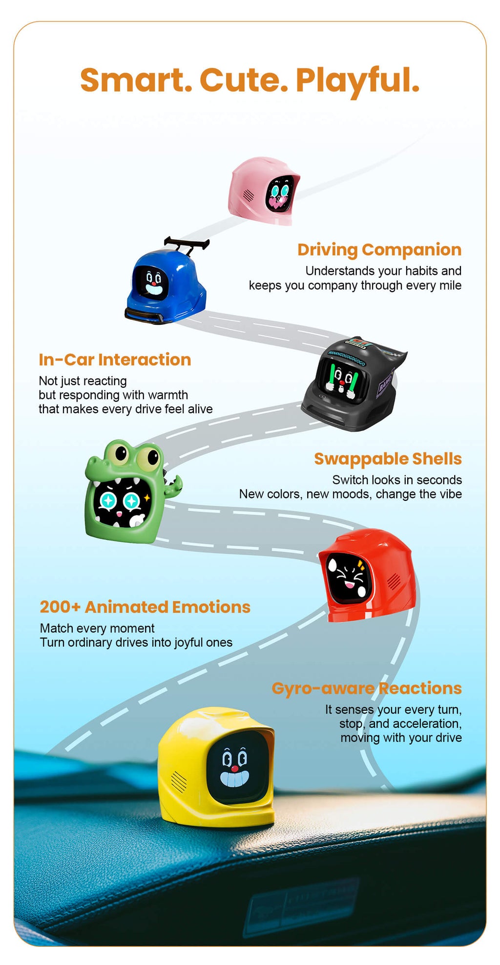 DriveCore™ MANGOGO Smart Car Companion Robot